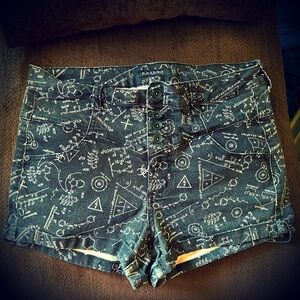 Hot Topic Black Heart Shorts